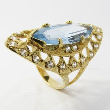 SORTIJA ORO AMARILLO PIEDRA