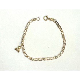 PULSERAS NIÑA AMARILLO COMUNION PIEDRA