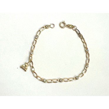 PULSERAS NIÑA AMARILLO COMUNION PIEDRA