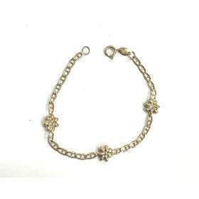 PULSERAS NIÑA AMARILLO COMUNION PIEDRA