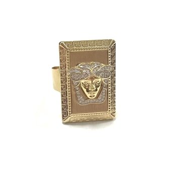 SELLO CABALLERO ORO AMARILLO PIEDRA                                   