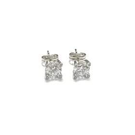 PENDIENTES ORO BLANCO PIEDRA                                          