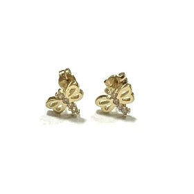 PENDIENTES NIÑA ORO AMARILLO PIEDRA                                   
