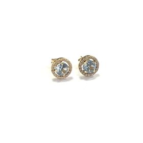 PENDIENTES ORO AMARILLO PIEDRA                                        