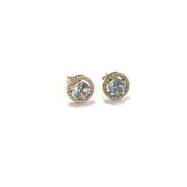 PENDIENTES ORO AMARILLO PIEDRA                                        