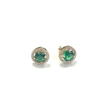 PENDIENTES ORO AMARILLO PIEDRA                                        