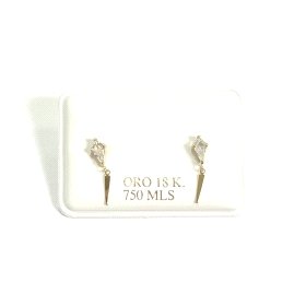 PENDIENTES ORO AMARILLO PIEDRA                                        
