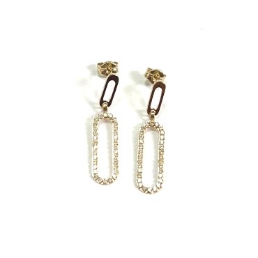 PENDIENTES ORO AMARILLO PIEDRA                                        