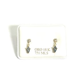 PENDIENTES ORO AMARILLO PIEDRA                                        