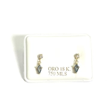 PENDIENTES ORO AMARILLO PIEDRA                                        