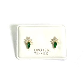 PENDIENTES ORO AMARILLO PIEDRA                                        