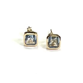 PENDIENTES ORO AMARILLO PIEDRA                                        