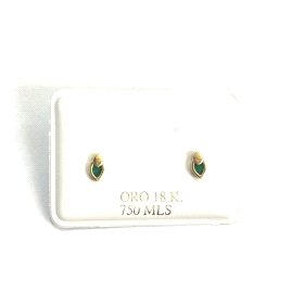 PENDIENTES ORO AMARILLO PIEDRA                                        