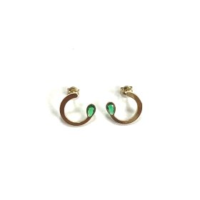 PENDIENTES ORO AMARILLO PIEDRA                                        