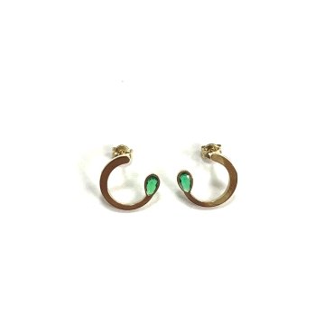 PENDIENTES ORO AMARILLO PIEDRA                                        