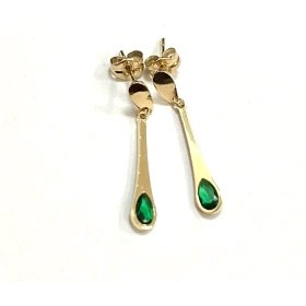 PENDIENTES ORO AMARILLO PIEDRA                                        