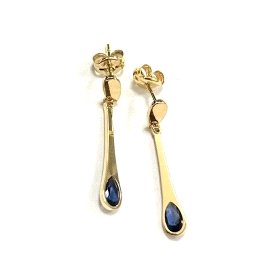 PENDIENTES ORO AMARILLO PIEDRA                                        