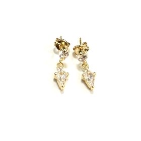 PENDIENTES ORO AMARILLO PIEDRA                                        