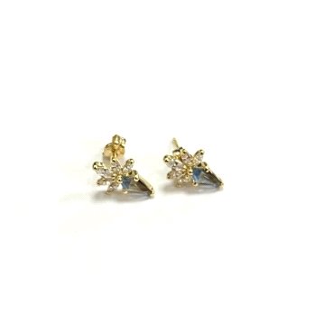 PENDIENTES ORO AMARILLO PIEDRA                                        