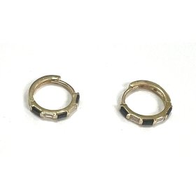 PENDIENTES ARO ORO AMARILLO PIEDRA                                    
