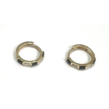 PENDIENTES ARO ORO AMARILLO PIEDRA                                    