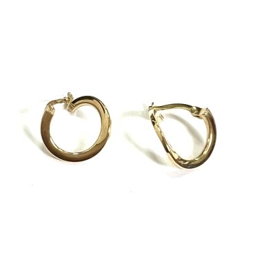 PENDIENTES ARO ORO AMARILLO LISA                                      