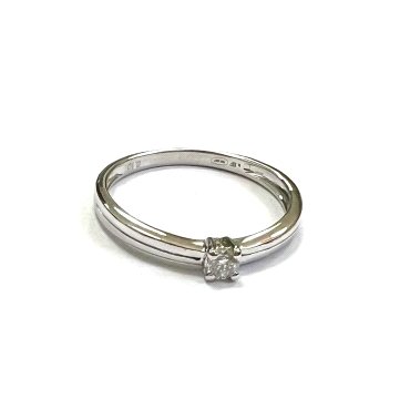 SORTIJA ORO BLANCO BRILLANTES                                         