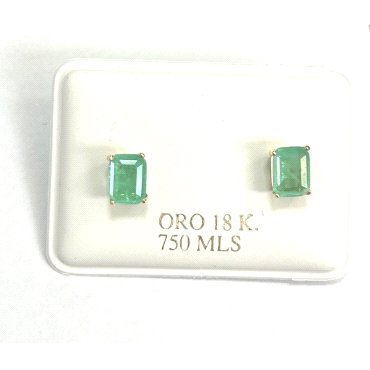 PENDIENTES ORO AMARILLO PIEDRA                                        