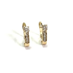 PENDIENTES ORO AMARILLO PIEDRA                                        