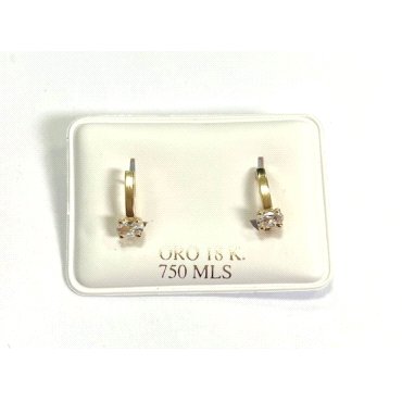 PENDIENTES ORO AMARILLO PIEDRA                                        