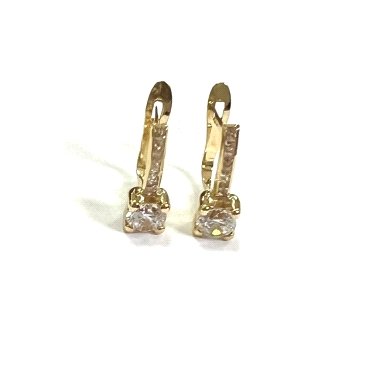 PENDIENTES ORO AMARILLO PIEDRA                                        