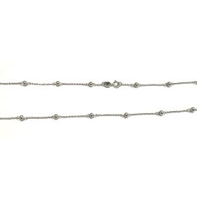 CADENAS CADENA ORO BLANCO 50 CM.                                      