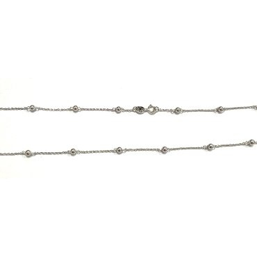 CADENAS CADENA ORO BLANCO 50 CM.                                      