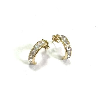 PENDIENTES ARO ORO AMARILLO PIEDRA                                    