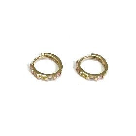 PENDIENTES ARO ORO AMARILLO PIEDRA                                    