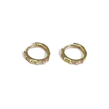 PENDIENTES ARO ORO AMARILLO PIEDRA                                    