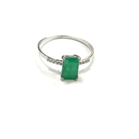 SORTIJA ORO BLANCO BRILLANTES                                         