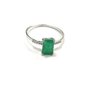SORTIJA ORO BLANCO BRILLANTES                                         