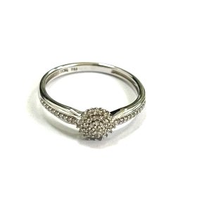 SORTIJA ORO BLANCO BRILLANTES                                         