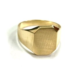 SELLO CABALLERO ORO AMARILLO SEMI HUECO                               