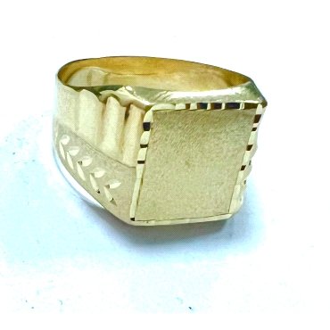 SELLO CABALLERO ORO AMARILLO SEMI HUECO                               
