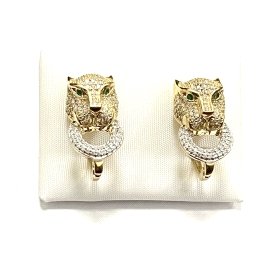 PENDIENTES ORO AMARILLO PIEDRA                                        