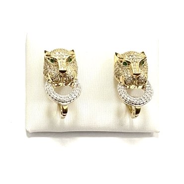 PENDIENTES ORO AMARILLO PIEDRA                                        