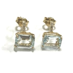 PENDIENTES ORO AMARILLO BRILLANTES                                    