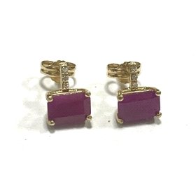 PENDIENTES ORO AMARILLO BRILLANTES                                    