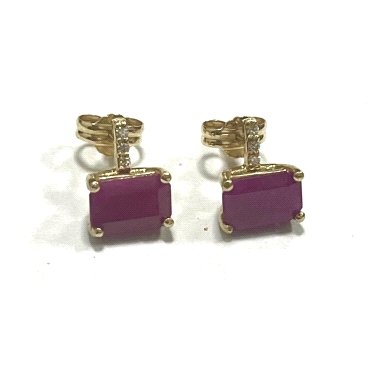 PENDIENTES ORO AMARILLO BRILLANTES                                    