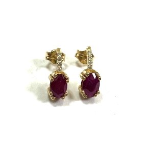 PENDIENTES ORO AMARILLO BRILLANTES                                    