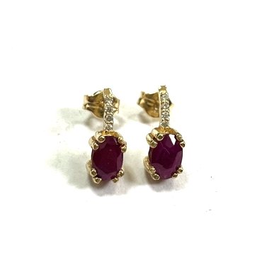 PENDIENTES ORO AMARILLO BRILLANTES                                    