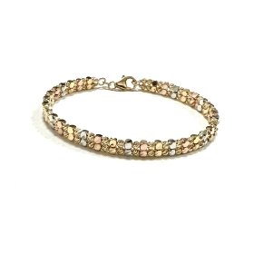 PULSERA SRA. ORO TRICOLOR                                             