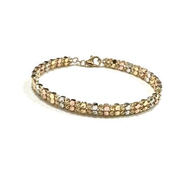 PULSERA SRA. ORO TRICOLOR                                             